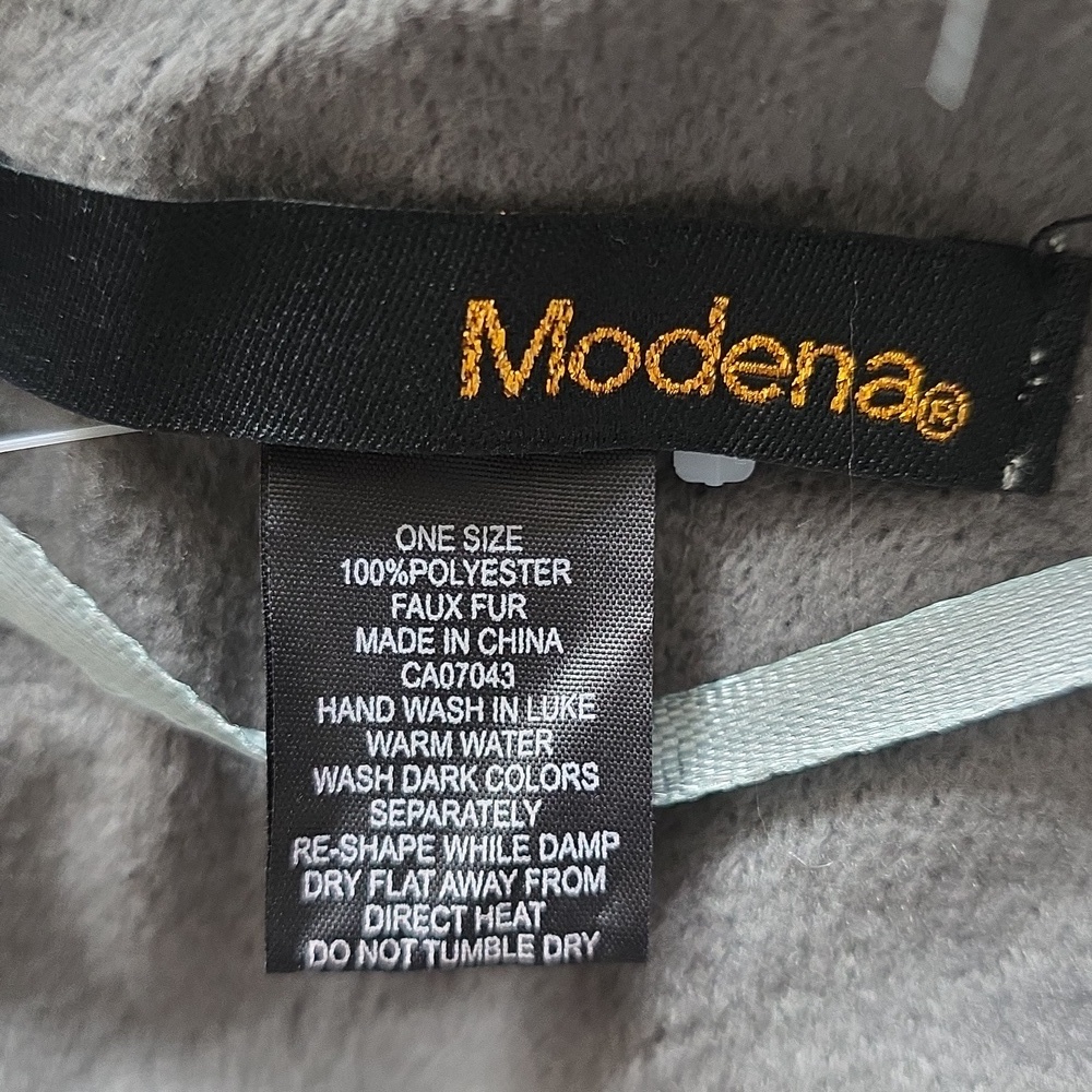 Modena Grey Faux Fur Vest - Picture 4 of 6